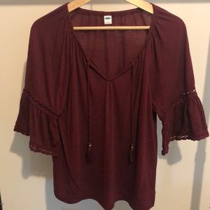 Old Navy Maroon Blouse, size S